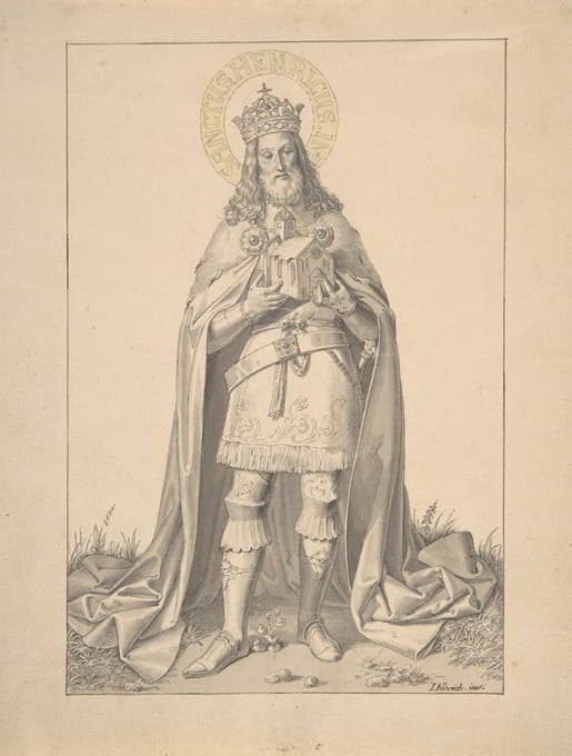 Joseph von Führich - Saint Henry (Emperor Henry II)