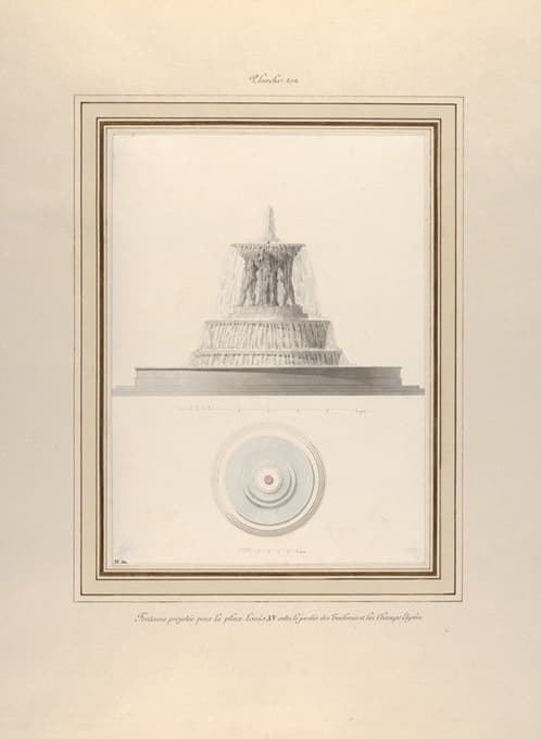 Pierre François Léonard Fontaine - Project for a Fountain for La Place Louis XV