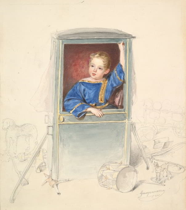 Rudolf Gaupmann - Prince Paul Clemens von Metternich as a Child, Surrounded by Toys