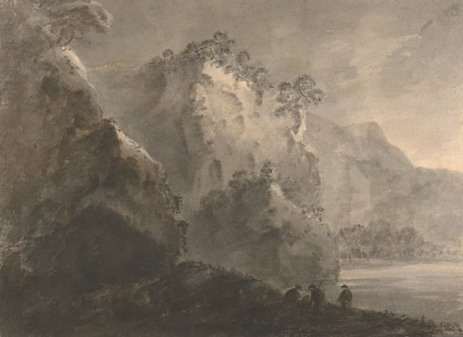 William Gilpin - Landscape with Hills and a Lake