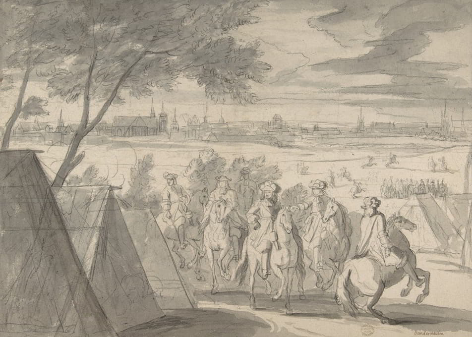 路易十四围攻杜埃时，从东南方向看（1667年7月1日至6日）