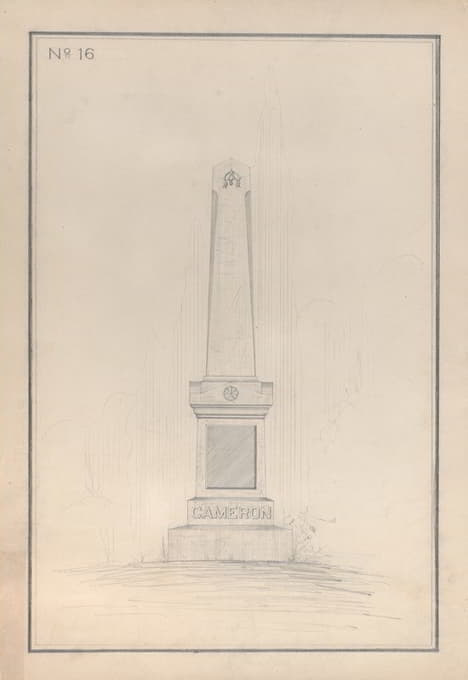 Alexander Maxwell - Obelisk Grave Monument, No. 34