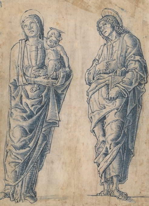 Andrea da Murano - Madonna and Child with Saint John the Evangelist