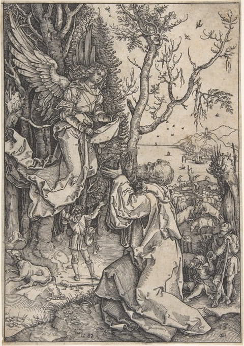 Anton Möller the Elder - Joachim and the Angel