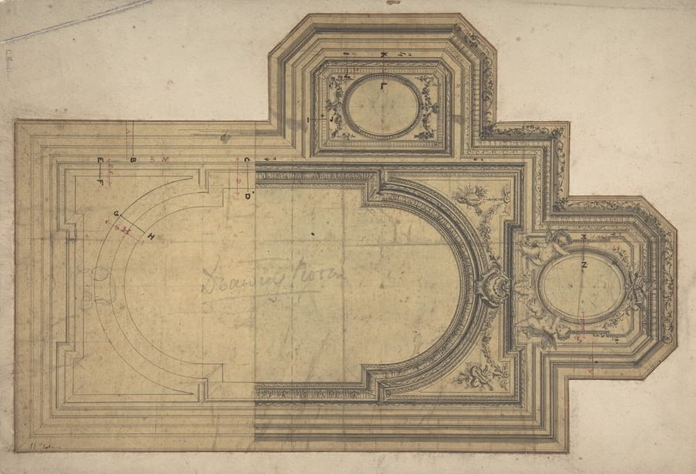Charles Monblond - Designs for Ceiling