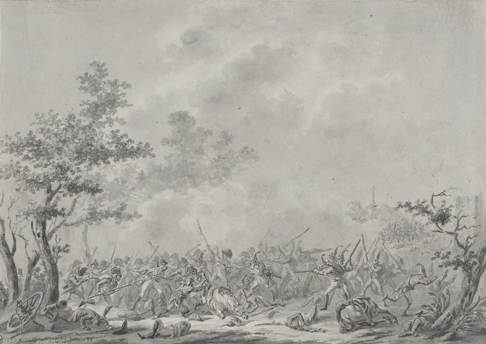 Dirk Langendijk - The Capture of Lieutenant General Johann Hermann von Fersen During the Battle of Bergen (19 September 1799)