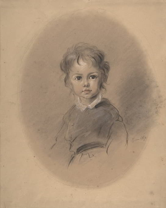 Ernest Hébert - Portrait of a Boy