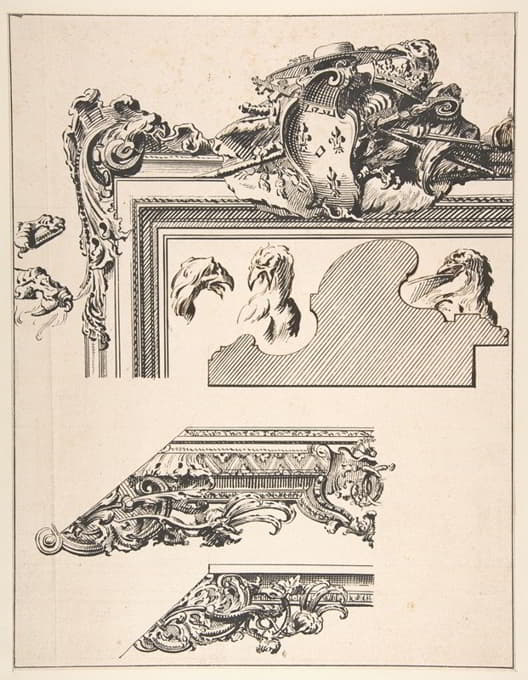 Gilles-Marie Oppenord - Designs for a Picture Frame