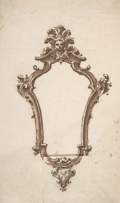 Giovanni Battista Natali III - Design for a Frame in the Form of a Cartouche