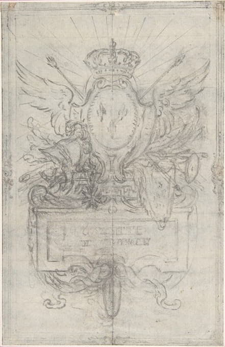 Hubert-François Gravelot - Design for the Headpiece of the ‘Gazette de France’
