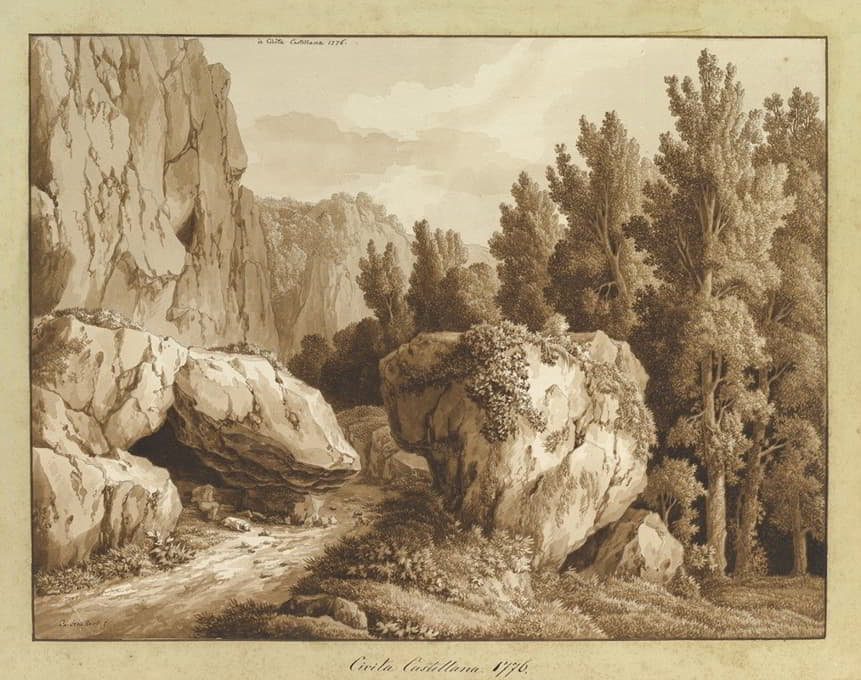 Civita Castellana的岩石景观
