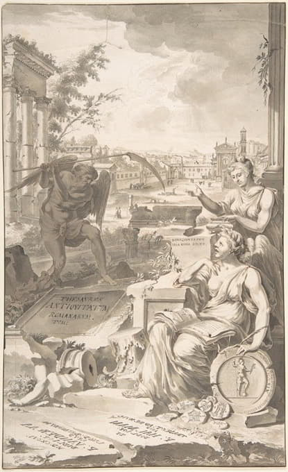 习作为标题页的萨夫斯安提奎塔夫姆罗马，1696