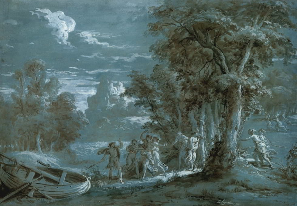 Jean-Jacques Lagrenée - Landscape with a Scene from Fénelon’s Télémaque