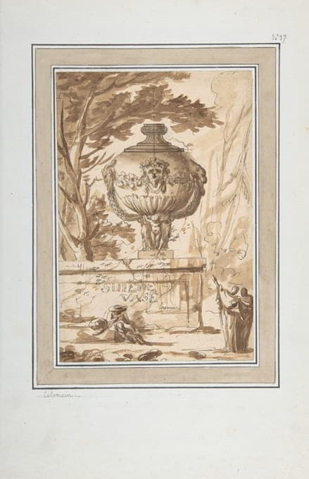 Louis-Joseph Le Lorrain - Frontispiece for a Suite of Vase Designs