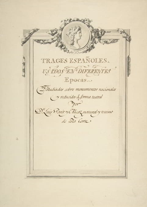 Luis Paret y Alcázar - Design for a Title Page