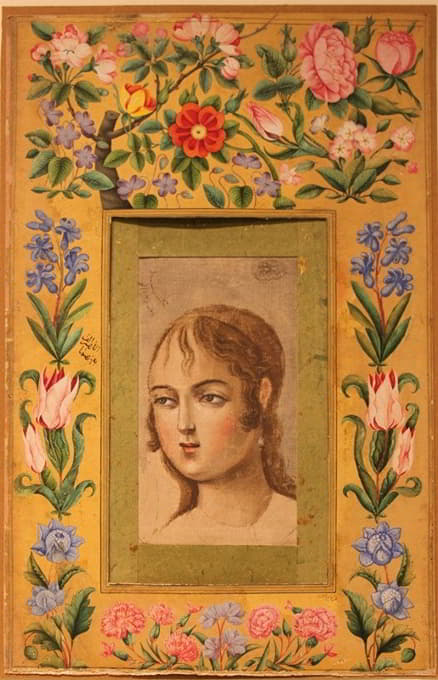 Muhammad Sadiq - Painting of a Young Beauty