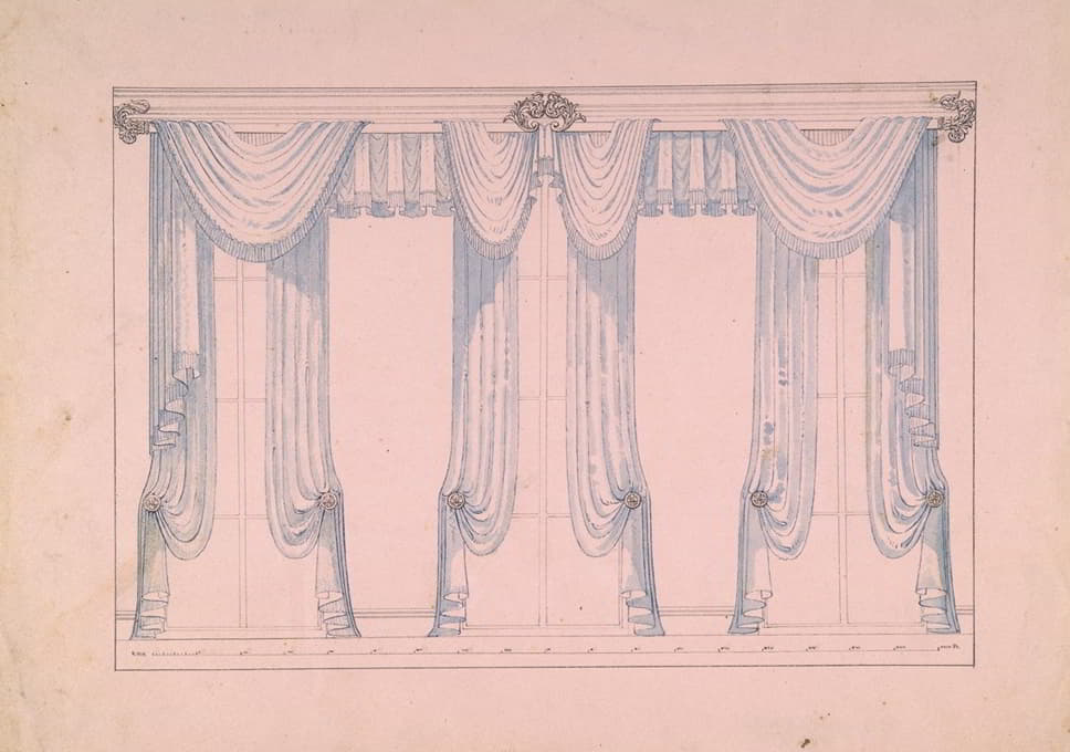 Robert William Hume - Design for Window drapery