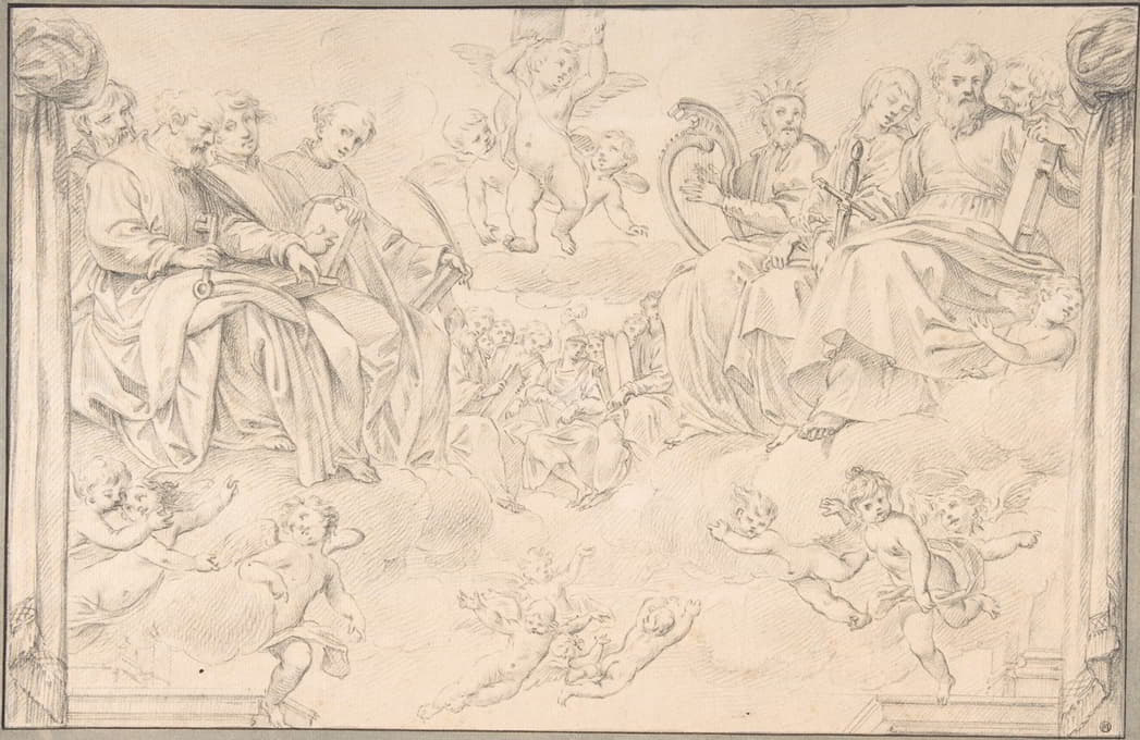 Santi Pacini - Prophets and Saints in Glory, after Bernardino Poccetti