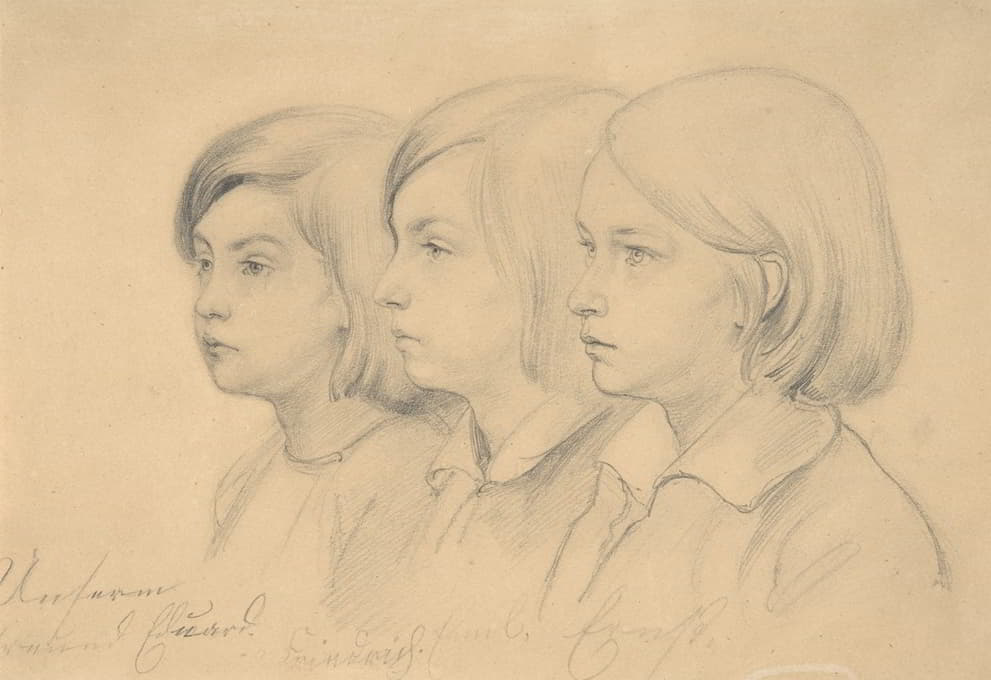 艺术家的孩子们；弗里德里希、埃米尔和恩斯特