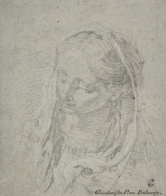 Giovanni Battista Piva - Head of a Woman