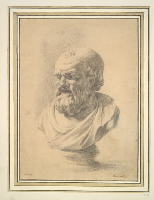 Jan de Bisschop - Portrait Bust of Democritus