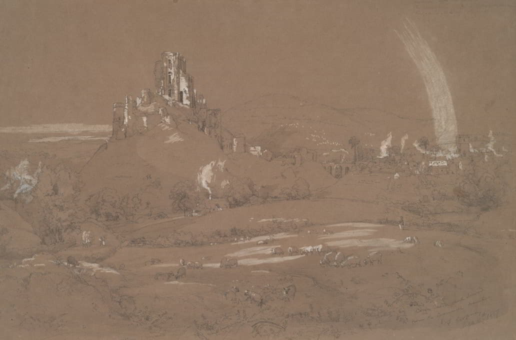 克伦威尔战壕中的科孚城堡和城镇