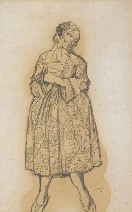 Léon Bakst - Costume Design For Dorothée From Les Femmes De Bonne Humeur