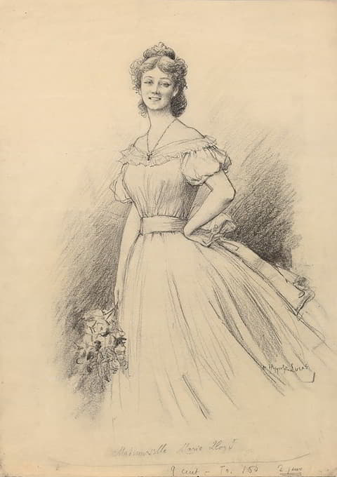 Marie Félix Hippolyte-Lucas - A  portrait of Marie Lloyd
