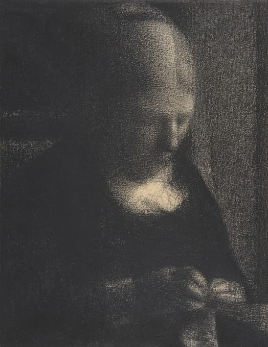 Georges Seurat - Embroidery; The Artist’s Mother