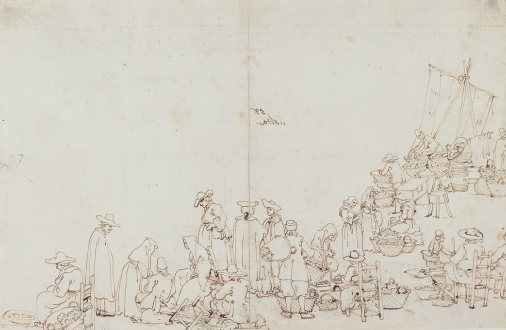 Canaletto - A Market Scene