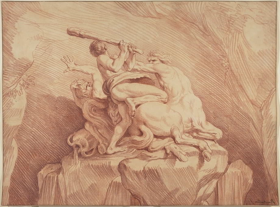 Edmé Bouchardon - Hercules Subduing the Centaurs