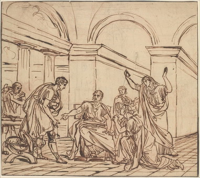 François-André Vincent - The Clemency of Augustus (Corneille, Cinna, V, 3)