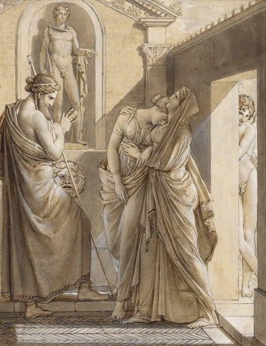 François Gérard - The Father of Psyche Consulting the Oracle of Apollo