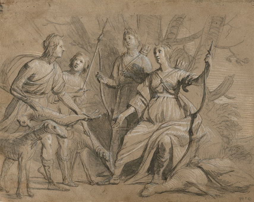 波希米亚国王和王后的四个长子的寓言肖像