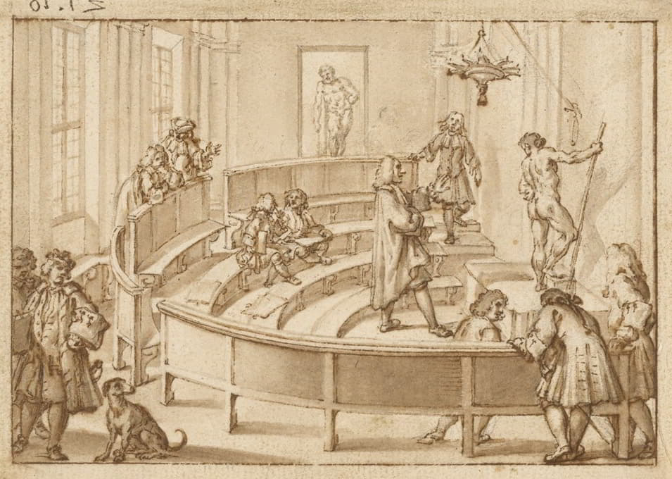 “Accademia Clementina”博洛尼亚，由绘画大师“法尔内塞大力士”定位裸体