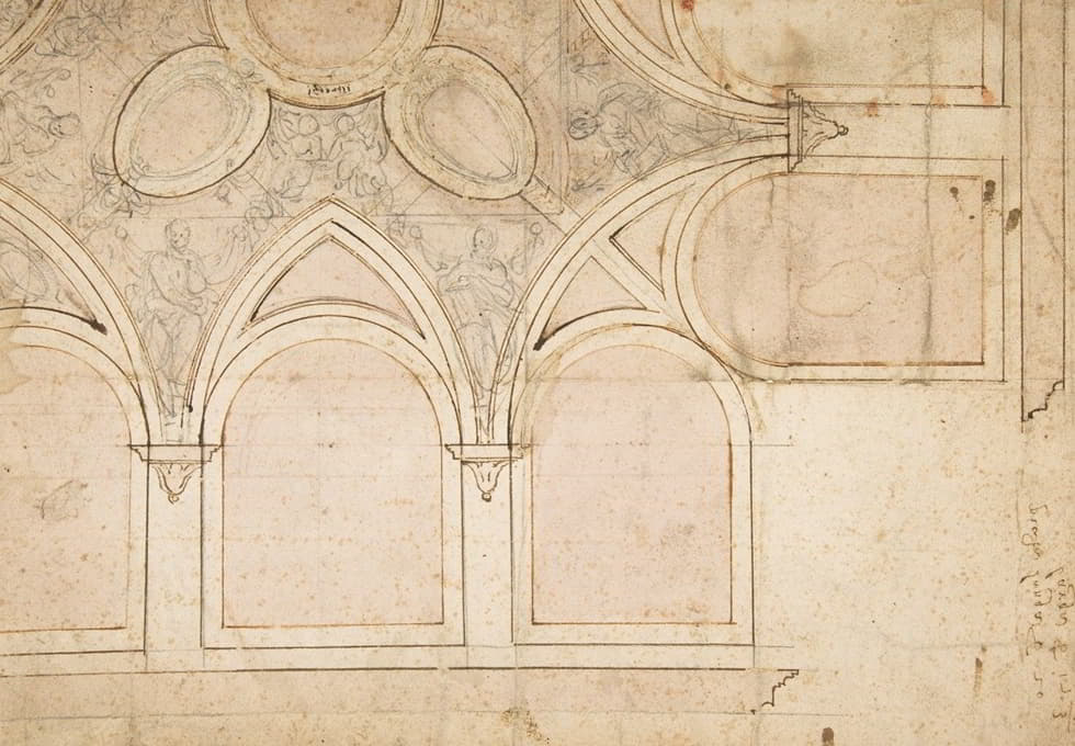 Giorgio Vasari - Design for the Ceiling Decoration in Vasari’s House in Arezzo