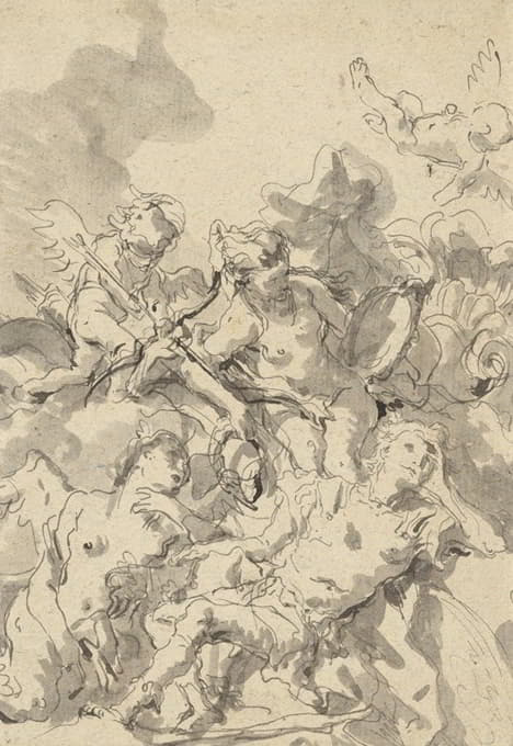 Giovanni Domenico Tiepolo - Rinaldo Enchanted by Armida
