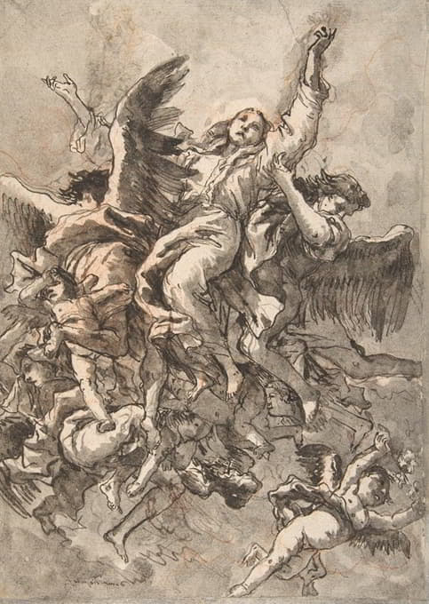 Giovanni Domenico Tiepolo - The Assumption of the Virgin