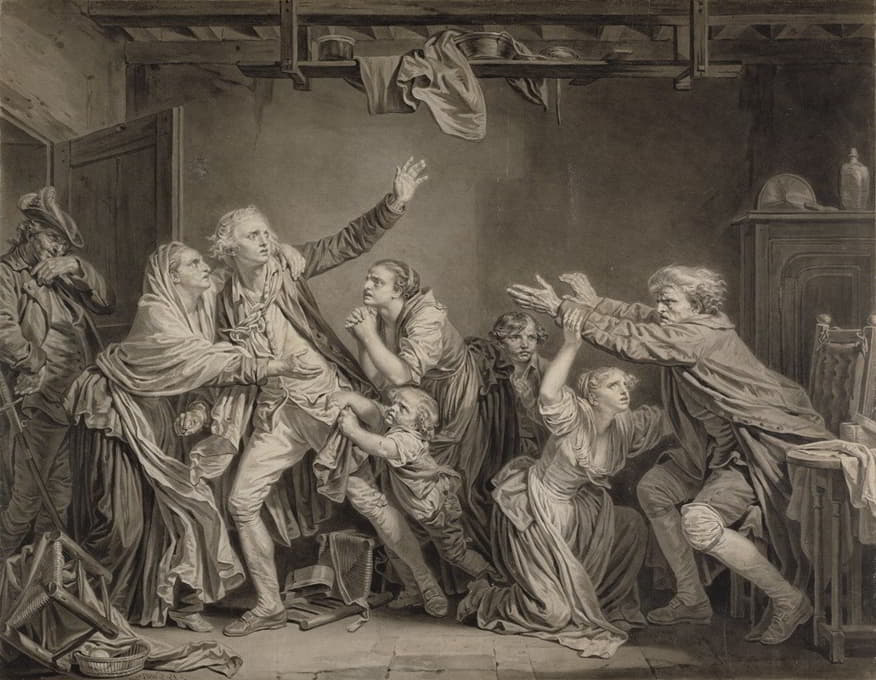 Jean-Baptiste Greuze - The Father’s Curse; The Ungrateful Son