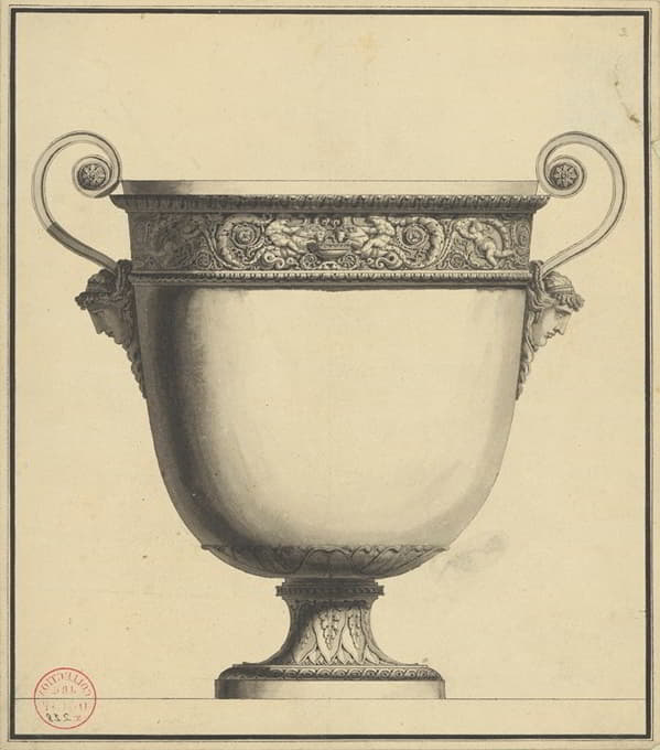 Jean Guillaume Moitte - Drawing for a Wine Cooler