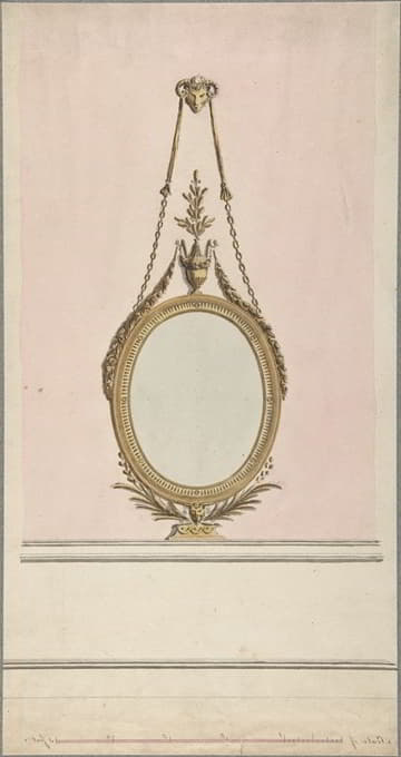 John Yenn - Design for an Oval Mirror