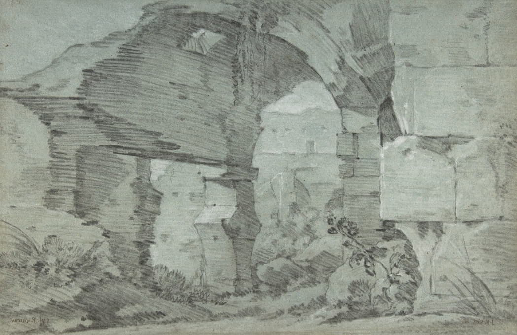 Joseph-Marie Vien - View of the Colosseum