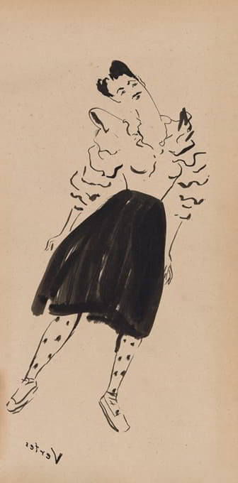 马塞尔·维特斯风格的珍妮特·布拉金肖像