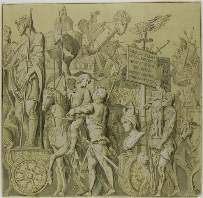 After Andrea Mantegna - Triumphs of Julius Caesar; Canvas No. II
