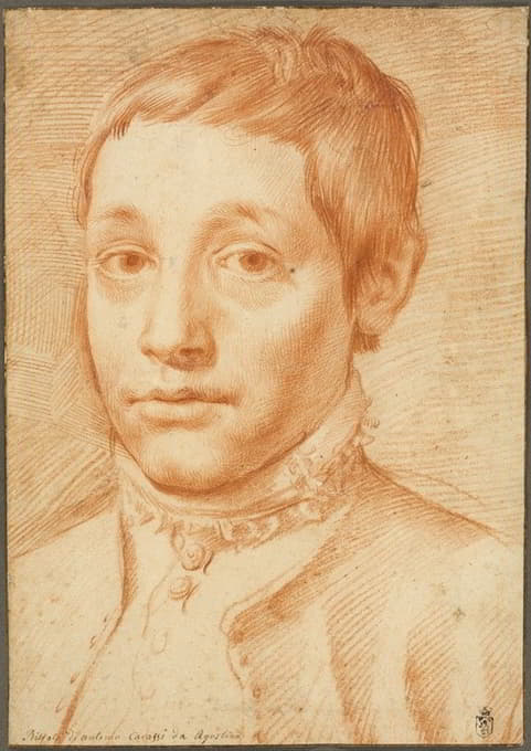 他的儿子安东尼奥·卡拉奇的肖像