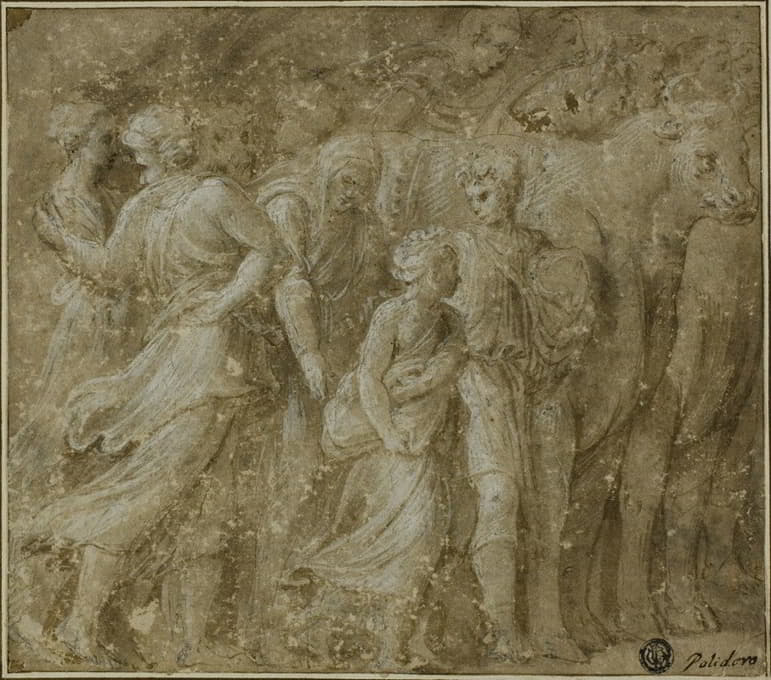 Biagio Pupini - Procession of Figures and Oxen