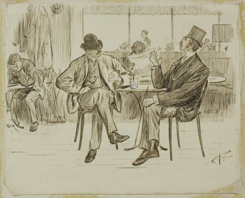 Charles Samuel Keene - Café Scene