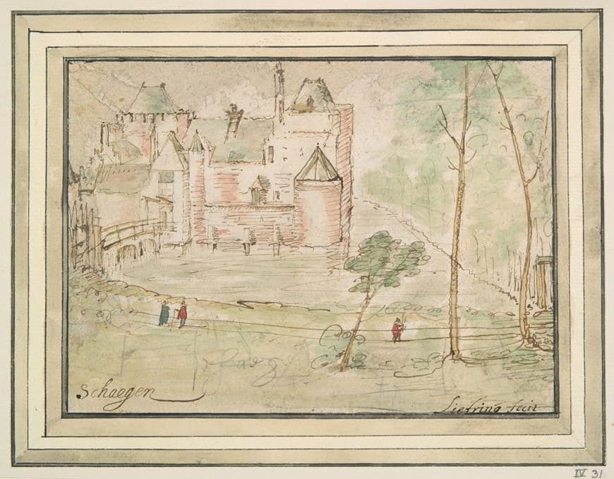 Christiaen Liefrinck - View of Castle Schagen Holland