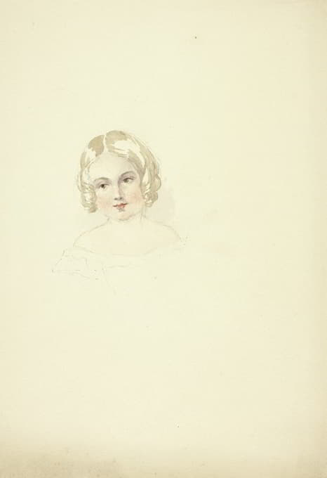 Elizabeth Murray - Portrait Head of a Young Girl