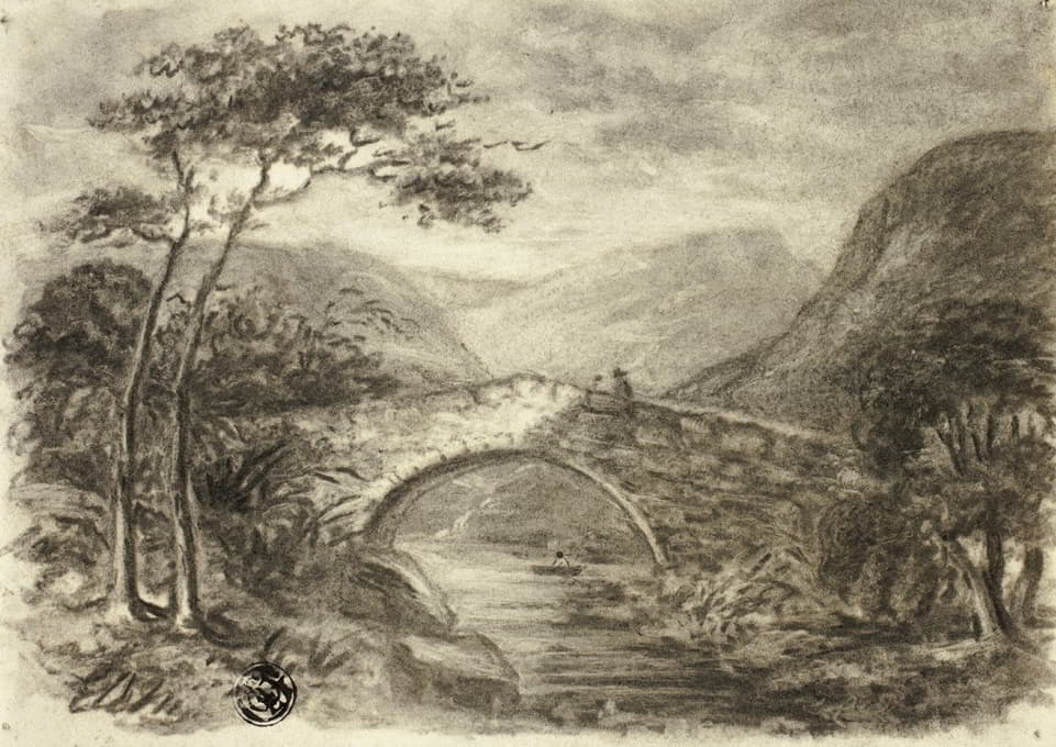 Elizabeth Murray - Stone Bridge in Mountains